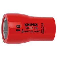 KNIPEX クニペックス 1000V 3/8SQ 絶縁ヘキサゴンソケット 18mm 9837ー18 1個（直送品）
