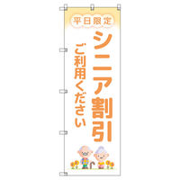 トレード のぼりセット_シニア割引B_平日限定 2枚 219525 1式(2枚)（直送品）