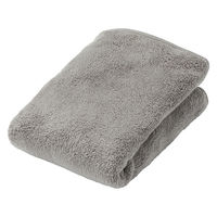 無印良品 マイクロファイバー ポケット付ペット用タオル ３４×３５ｃｍ チャコール 良品計画