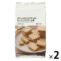 無印良品 大袋 クリームサンドクラッカー ピーナッツクリーム味 1セット（1袋（24個（2個×12袋入））×2） 良品計画