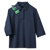 セロリー ポロシャツ(リボン付き) S ブラック 37241-7 1枚（直送品）