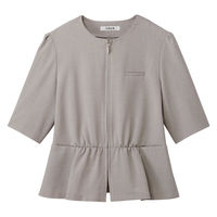 セロリー オーバーブラウス 17号 グレージュ 51637-17 1枚（直送品）