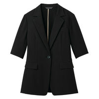 セロリー 半袖ジャケット(五分袖) 19号 ブラック 72120-19 1枚（直送品）