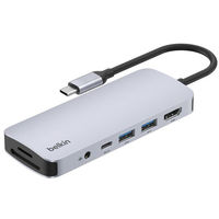 Belkin  Ｃｏｎｎｅｃｔ　ＵＳＢーＣ　７ーｉｎー１　マルチポートハブ AVC009fqSGY-V2（直送品）