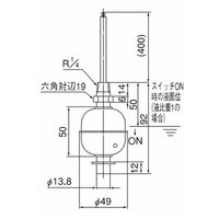 ノーケン リード式レベルセンサ (WNFH30000000300) 【FH30】 FH30 1個（直送品）