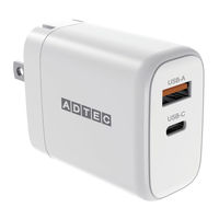 AhebN APD-V065AC-WH PD[d/65W/USB Type-Ax1/Type-Cx1/zCg 1iij