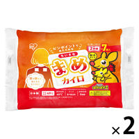 ぽかぽか家族 ちいさな まめカイロ 1セット（1パック（2枚組×7袋入）×2） アイリスオーヤマ