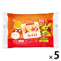 ぽかぽか家族 ちいさな まめカイロ 1セット（1パック（2枚組×7袋入）×5） アイリスオーヤマ