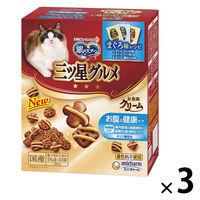 銀のスプーン 三ツ星グルメ お魚味クリーム お腹の健康ケア 3種のアソート 国産 180g（18g×10袋）3個 ユニ・チャームキャットフード