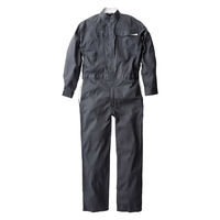丸鬼商店 コットン100%ツナギ服 ブルーL 911-04-L 1着 - アスクル