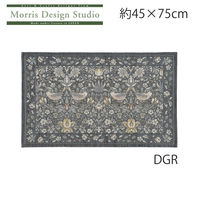 川島織物セルコン モリスデザインスタジオ イチゴドロボウ 玄関マット 450×750mm 1枚