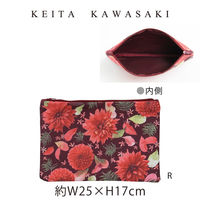 フラットポーチ GF1315　R KEITA KAWASAKI GF1315_00R 1枚 川島織物セルコン（直送品）