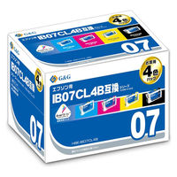 エプソン（EPSON）用 互換インク HBE-IB07CL4B 大容量 （IB07CL4B互換 