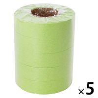 今村紙工 紙テープ 黄緑 1セット（25巻：5巻×5パック） 19297