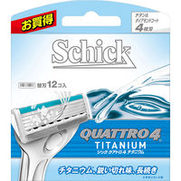 シック・ジャパン シック クアトロ4チタニウム替刃 QTMI-12 12個×6点（直送品）