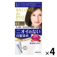 ダリヤ サロンドプロ　無香料ヘアカラー　早染めクリーム（白髪用）　４ＧＲ　グレイスブラウン 4904651183487 1個×3点（直送品）