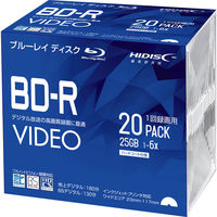 磁気研究所 BD-R　録画用　6倍速　20枚 5mmスリムケース入り VVVBR25JP20SC 1個