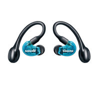 SHURE 耳掛け型完全ワイヤレスイヤホン トランスルーセントブルー SE21DYBL+TW2-A 1個（直送品）