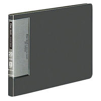 コクヨ　クリヤーブック（ウェーブカット・固定式）　A5ヨコ20ポケット　ダークグレー　ラ-T567DM　1冊