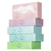 ティッシュペーパー 220組 取り出し口のフィルムをなくしたオリジナルティッシュ PEFC認証紙 1パック（5箱入）  オリジナル