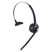 Bluetoothオーバーヘッドセット 片耳（左右対応） 通話可能 音量調整 ブラック LBT-HSOH10PCBK 1個 エレコム