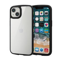 iPhone13 ケース ハイブリッドケース 軽量 フレームカラー PM-A21BTSLFC エレコム