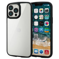 iPhone 13 Pro Max ケース ハイブリッドケース 軽量 フレームカラー ブラック PM-A21DTSLFCBK エレコム 1個（直送品）
