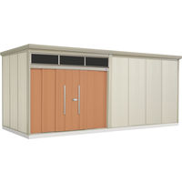 【タクボ物置】田窪工業所 Mr.トールマン　ブライト　一般型　結露減少屋根　トロピカルオレンジJNA-Z5822T 1台（直送品）