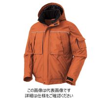 クロダルマ 裏アルミプリント防水防寒ジャンパー オレンジ 4L 54233-28-4L 1枚（直送品）