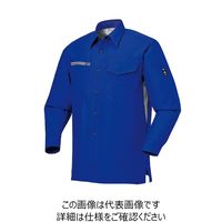 クロダルマ 夏長袖シャツ ブルー L 25668-10-L 1枚（直送品）