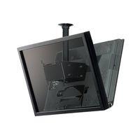 共栄商事 オーロラ 天吊りハンガー小型~中型用ツインタイプ 標準フランジ・パイプAセット ブラック FHー10ツイン Aセット 1台（直送品）