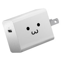 USB充電器 Type-Cコネクタ/最大30W/小型/軽量/ホワイトフェイス EC-AC04WF 1個 エレコム