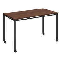 【組立設置込】コクヨ マルティス フェーズフリーテーブル 抗菌 幅1200×奥行600×高さ720mm ウェルブラウン×ブラック 1台（直送品）