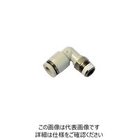 ワンタッチ継手 PLシリーズ エルボ チューブ外径(mm):φ12 接続ねじ:PT1/2 グレー PL1204 1セット(20個)（直送品）