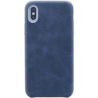 iPhone XS iPhone X ケース Uniq  シェル型ケース PUシェル Outfitter Vintage ブルー（直送品）