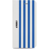 iPhone 6s iPhone 6 ケース カバー　[STRIPE] デザインPUレザーカバー 手帳型ケース アイフォン6s ブルー（直送品）