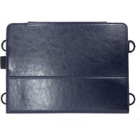 dynabook tab S80/S50 ケース カバー 首掛け 合成皮革ケース ネイビー（直送品）