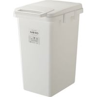 リス ゴミ箱　連結　ワンハンドペール　45L　SABIRO　ホワイト 292253 1個（取寄品）