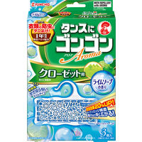 大日本除虫菊 ゴンゴンアロマクローゼット３個入ライムソープの香り 4987115842595 40個（直送品）