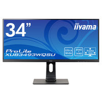 iiyama 34インチウルトラワイド液晶モニタ- IPSパネル 上下昇降機能 XUB3493WQSU-B1 1台