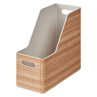 キングジム スタッキングユニットボックスSロング キーニ 木目調 ナチュラル KW1012Lナチ 3個