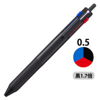 ジェットストリーム3色ボールペン　0.5mm　黒インク70％増量タイプ　ブラック　1本