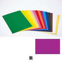 日幼 カラー工作用紙 B3 紫 1袋（10枚）