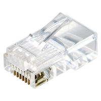 エレコム 自作用RJ45コネクター(Cat5e/単線ヨリ線両対応/10個入) LD-RJ45T10A2 1袋