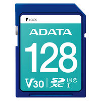 ADATA SDカード ASDX128GUI3V30SーRーI 1枚