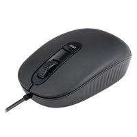 ナカバヤシ 有線静音 3ボタン BlueLEDマウス ブラック MUS-UKT253BK 1個