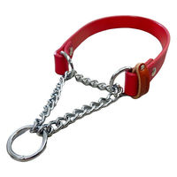 カワノ産業株式会社 マイスタープラス レザーハーフチェーンカラー #21L レッド 4960638012355 1個入（直送品）