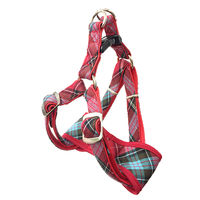 カワノ産業株式会社 マイスター クッションハーネス ラメチェック M レッド 4960638028356 1個入（直送品）