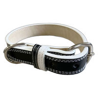 カワノ産業株式会社 マイスター Wレザーカラー #15 ブラック 4960638418522 1個入（直送品）