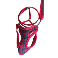 カワノ産業株式会社 マイスター ソフティハーネスリード NEWチェック SS レッド 4960638827386 1個入（直送品）